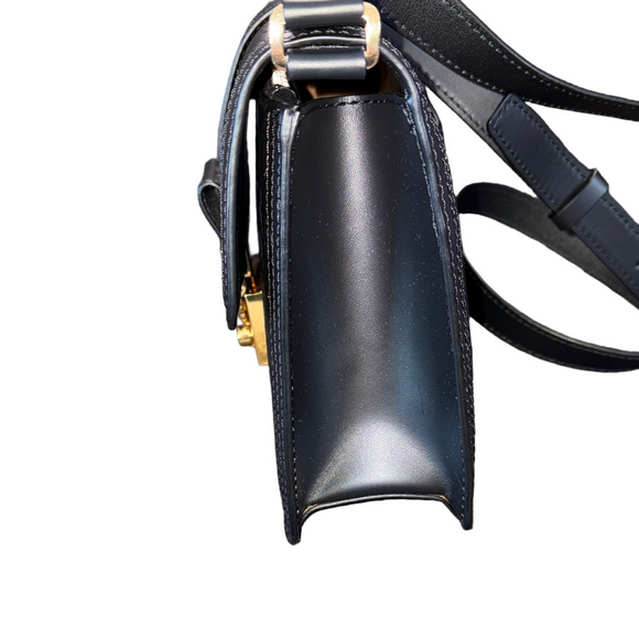 MCM Black Crossbody Bag with Gold Clasp - Picture 6 of 10